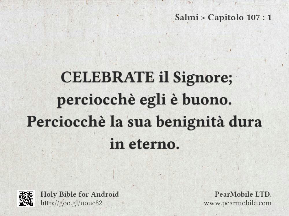 Salmi, Capitolo 107:1